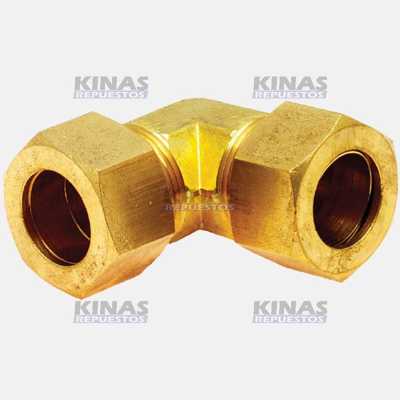 CONEXION CODO UNION HEMBRA ANILLA TUERCA 12MM | CM07-12M