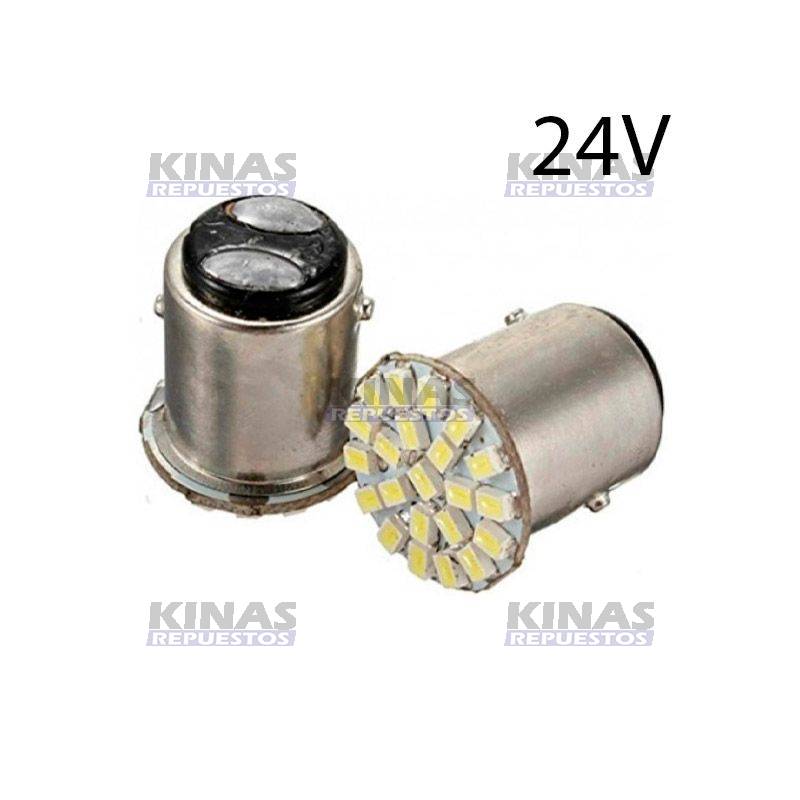 FOCO SENALERO LED BA15S 2POLO BLANCO 24V | 315
