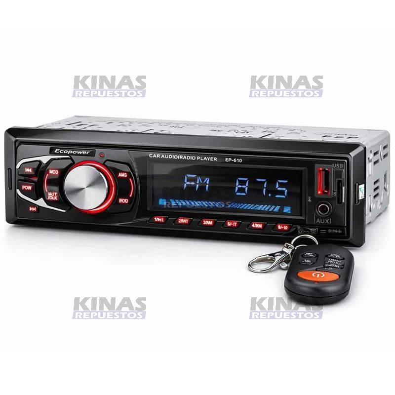 RADIO AUTOMOTIVO CAR BLUETOOTH/USB/SD/FM 4X45W | 32496-0/EP-610
