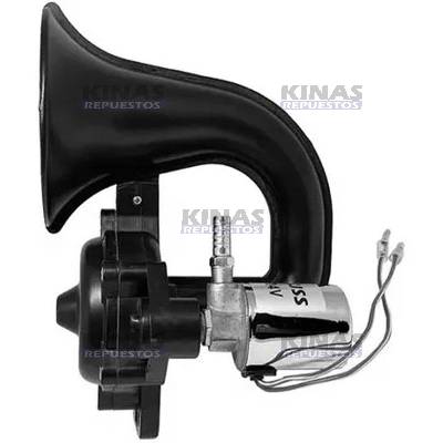 BOCINA CORNETA NEGRO 24V CURVO SCANIA 113/P94/114/124/S4 | HX10048/1874273/GB-1069/GB-1095