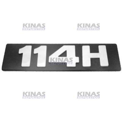 LETRERO EMBLEMA SCANIA 114/S4 (114H) | 1390309/1/SC114H