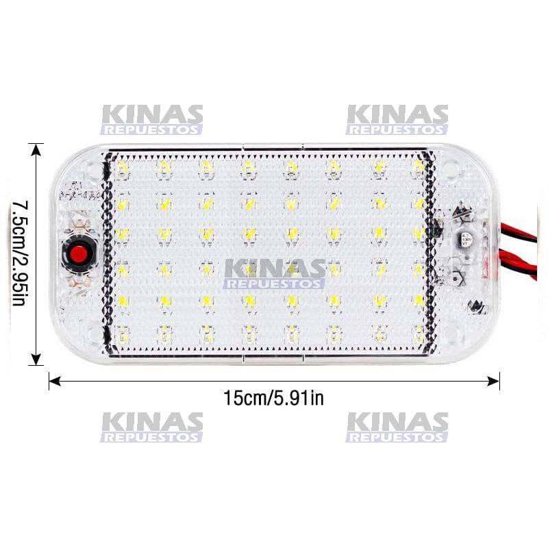 FARO LED ILUMINACION INTERNA 150MM 48 LED BIVOLT C/BOTON CAJA COCINA | K9016/COD-3517