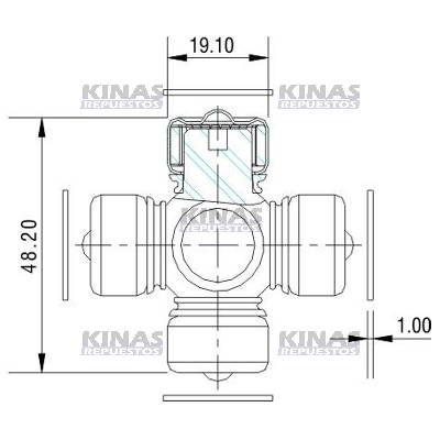 CRUCETA CARDAN MBB/SC COLUN DIRECION 19.10MM X 48.20MM | 35.001.30/3500130