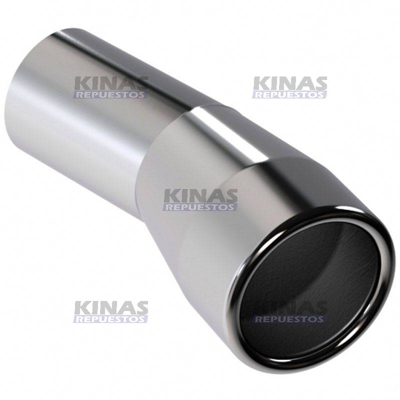 PUNTERA ESCAPE CROMADA 2.1/2 CURVA 200MM | M069.A