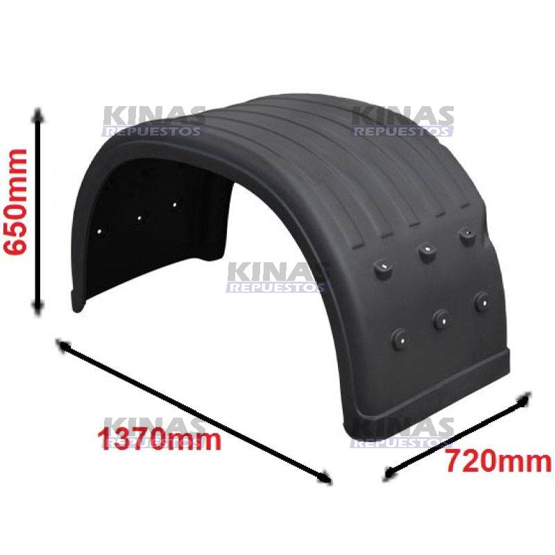 PARALAMA GUARDA BARRO TRASERO SCANIA P94/114/124/S4 NEGRO 4.5MM | 1391820/006672