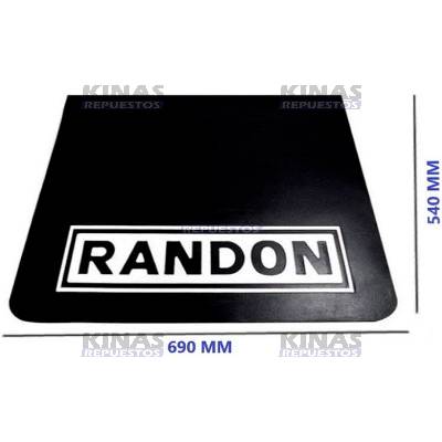 GOMA GUARDA BARRO CARRETA RANDON BLANCO INFERIOR (690X540) | 1297/CB1031