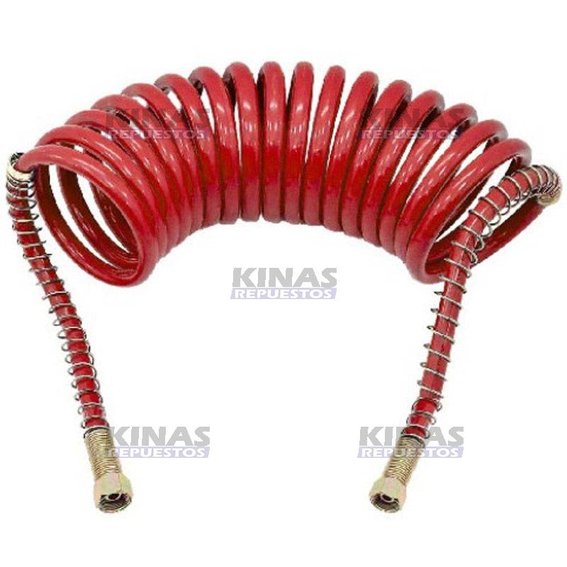 MANGUERA ASPIRAL FRENO 5,5 METROS 1/2 ROJO (SIN CONEXION) | 765-5.5-RO