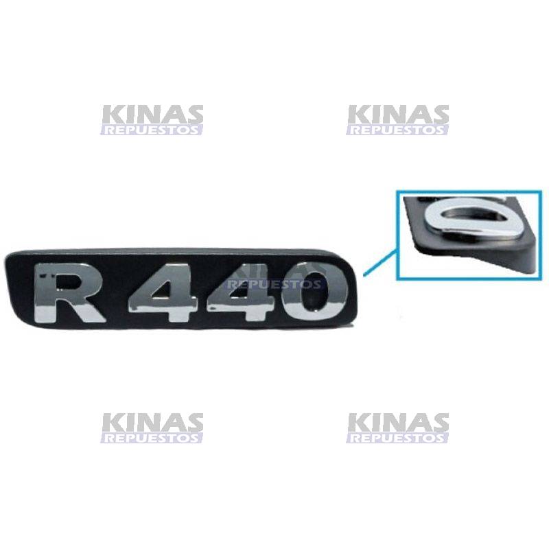 LETRERO EMBLEMA SCANIA S5 ANTIGUO (R440) (CROMADO) | SCR440