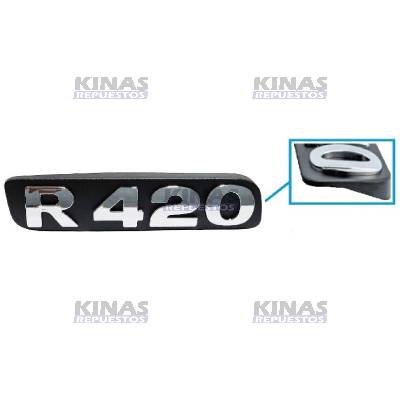 LETRERO EMBLEMA SCANIA S5 ANTIGUO (R420) (CROMADO) | SCR420