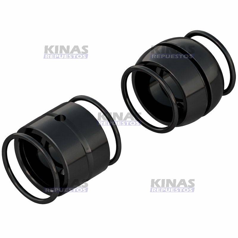 KIT REPARO BUJE EJE ZETA FRENO CARRETA TUBELESS GUERRA 47X38.5 (NYLON) | THO-18015/2307A