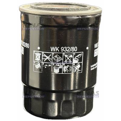 FILTRO COMBUSTIBLE MOTOR NISSAN/ISUZU | WF10638A/16405-02N10/CS032/WK932/80