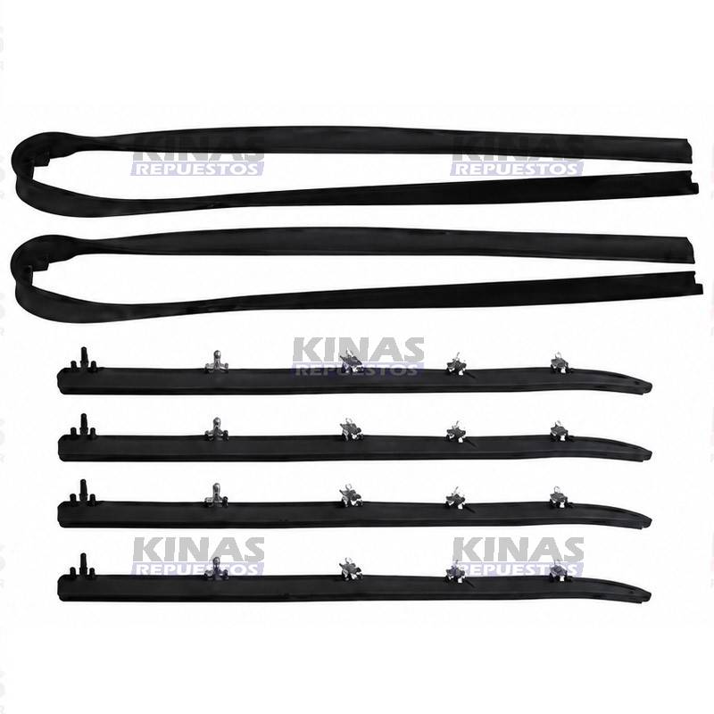 JG GOMA GUIA CANALETA VIDRIO FORD F1000/F4000 93/98 CON PESTANA | JH09256