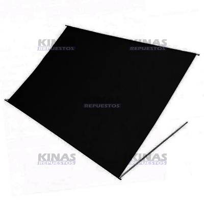 TOLDO COCINA 3X2M NEGRO LATERAL CARRETA | TC-102