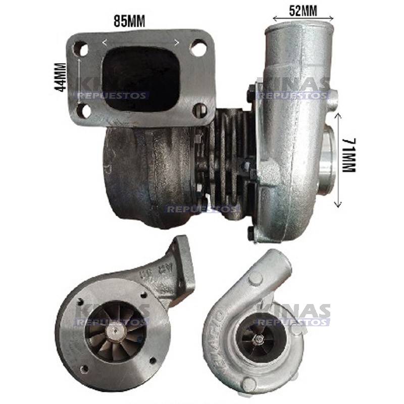 TURBO MOTOR P/ADAPTAR CBT8440 MWM D229 FORD 6600/6610 | HDM050AT/E6NN6K682/5111244331/5111220343