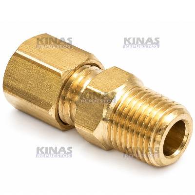 CONEXION UNION MACHO 10MM X 3/8NPT (17MM) METAL | RG 1003-10M / MA-1087