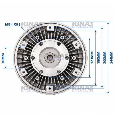 MAGNETICO/VISCO HELICE VENTILADO MOTOR SCANIA 124/S4 8PA/75CM | 1392261S/041.403/BZ0927