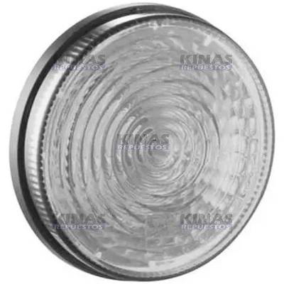 FARO SENALERA TRASERO CARRETA RANDON REDONDO 125MM BLANCO (S/SOQUETE) | 1191 CR