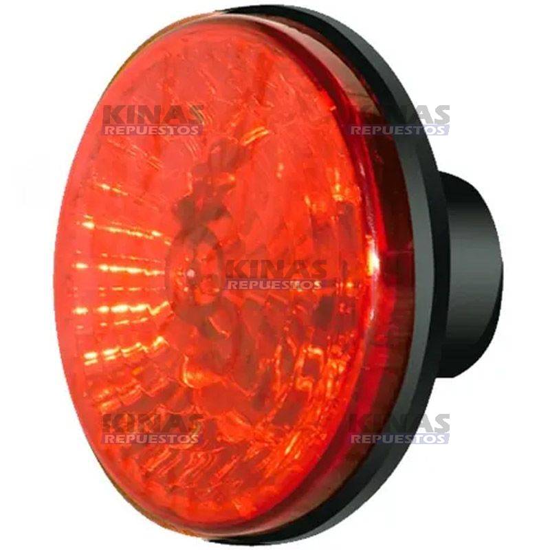 FARO SENALERA TRASERO CARRETA RANDON REDONDO 125MM ROJO (S/SOQUETE) | 040002/1191 VM/RC172RJ