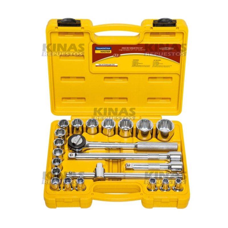 JUEGO DE LLAVE TUBO  1/2" | 916419/43600-22PÇ
