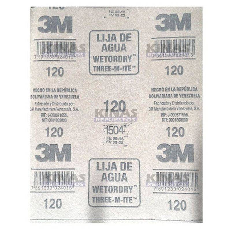 LIJA AGUA 3M NUM 120 | 2310 120