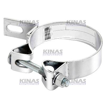 ABRAZADERA TUBO ESCAPE C/SOPORTE CROMADO 5P | TB-2071A/B074F/TB2071B