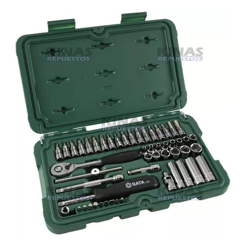JUEGO LLAVE TUBOS 1/4 52 PIEZAS | ST09002SJ/802143