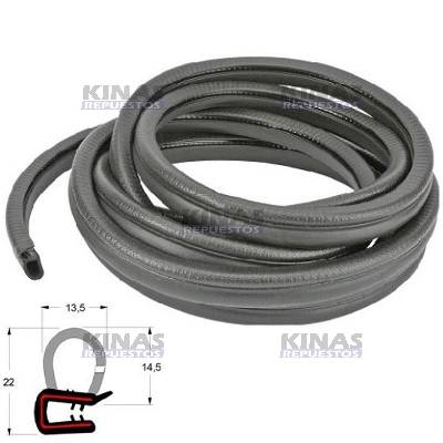 GOMA PUERTA CABINA SCANIA 112/113 V8 4600MM EXTERNA | 9083/336590/41123