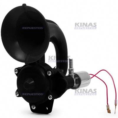 BOCINA CORNETA NEGRO 24V CURVO SCANIA 113/P94/114/124/S4 | 1874273/GB-1069/1514259/1755685/K10048