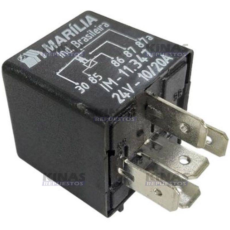 RELAY AUXILIAR 24V 5T 10/40AMP MBB/SCANIA | IM-11347