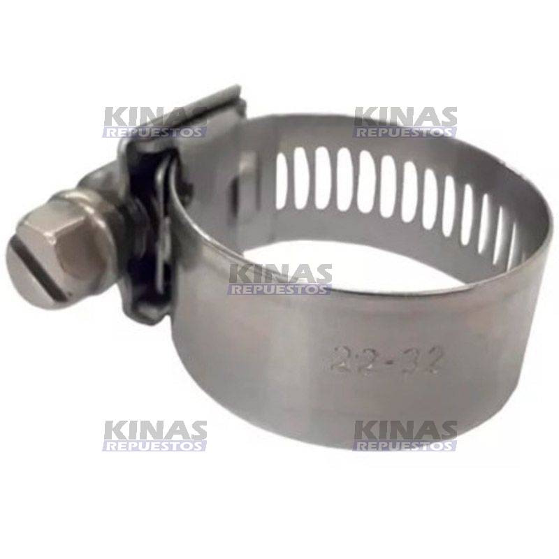 ABRAZADERA UNIVERSAL INOX 14,5 022MM-032MM 7/8X1.1/4 | ABI 022-032/002232/010897/5892232