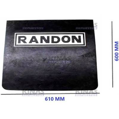 GOMA GUARDA BARRO CARRETA RANDON BLANCO SUPERIOR (610X600) | 1298/1032