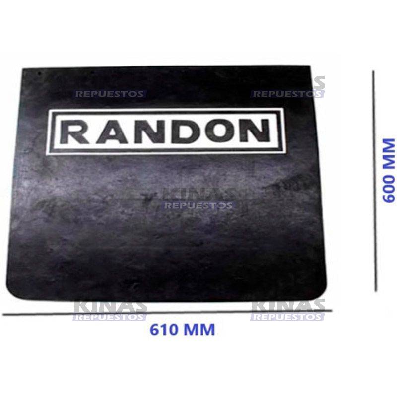GOMA GUARDA BARRO CARRETA RANDON BLANCO SUPERIOR (610X600) | 1298/1032