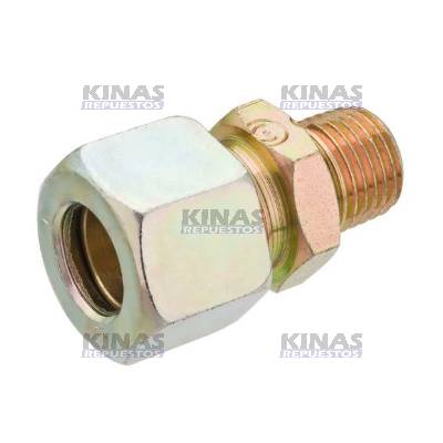 CONEXION UNION MACHO 12MM X 1/4NPT (13MM) METAL | 2204/RG 1003-22 / CFM03-1204M