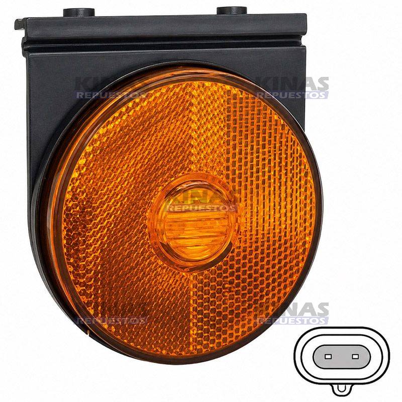 FARO SENALERA LED LATERAL CARRETA 24V - NARANJADO (ENCHUFE) | 800200AM/040593/H37228