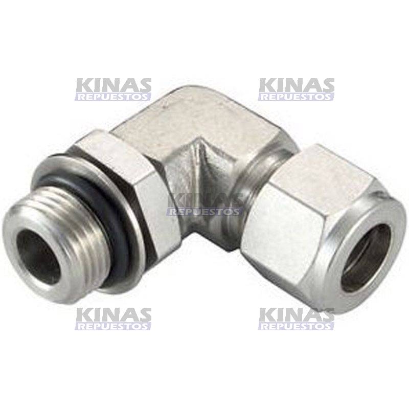 CONEXION CODO MACHO OD 12MM X M12 X 1.5 | 0606-10/MA-1280