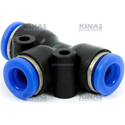 CONEXION RAPIDA TEE 06MM PLASTICO | 850906M