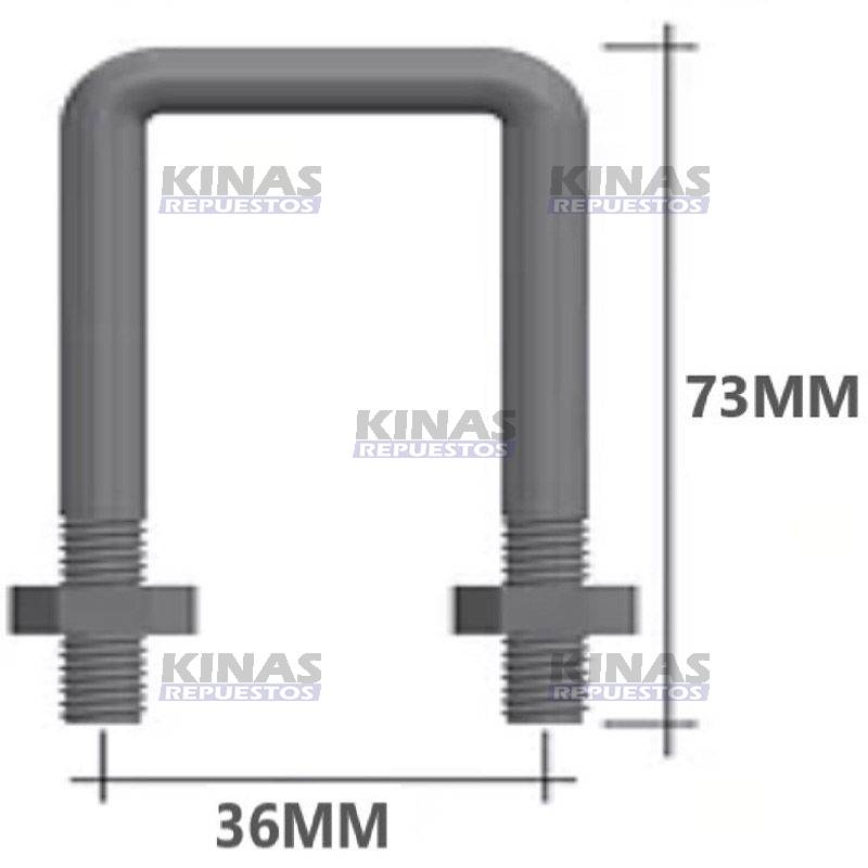 GRAMPA PRESILLA CADENA LATERAL CARRETA TIPO U 32MM | MP041/2429