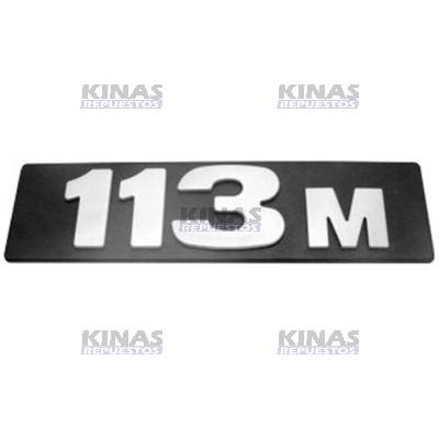LETRERO EMBLEMA SCANIA 113 (113M) (PINTADO) | 384103/3