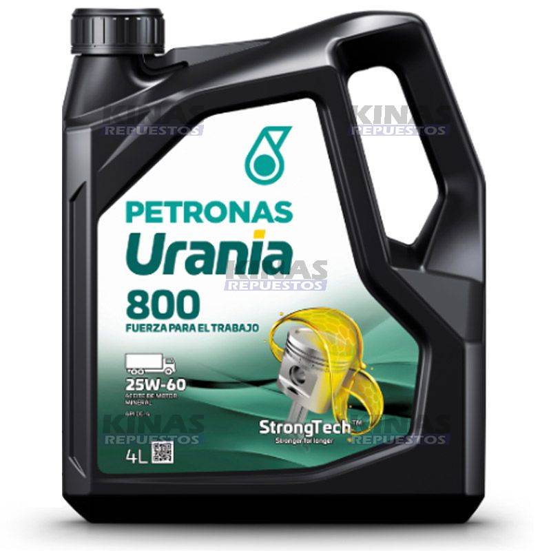 ACEITE MOTOR DIESEL 25W60 URANIA 800 CG-4 4L | 25W60 4L 800/71665K13BR