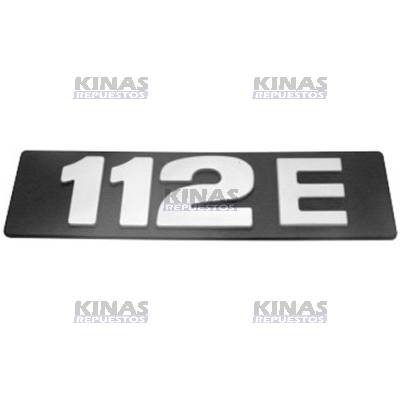 LETRERO EMBLEMA SCANIA 112 (112E) | SC112E/528789/3