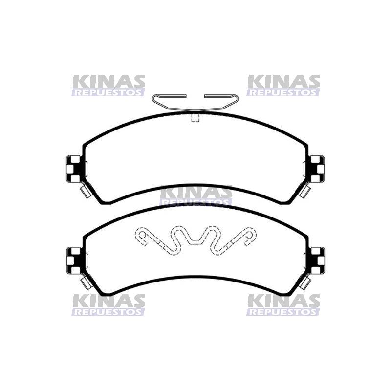 JG PASTILLAS FRENO CHEVROLET GM S10/BLAZER 1997/2005 | 39050