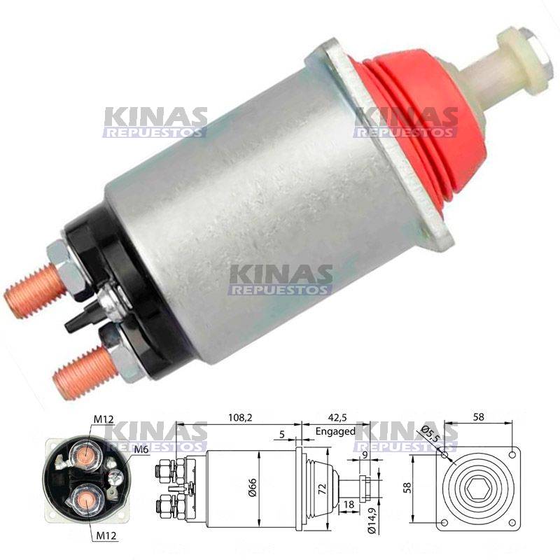 AUTOMATICO/RELE ARRANQUE MOTOR SCANIA/MBB 24V P94/114/124/S4 JE | ZM-833/1405979