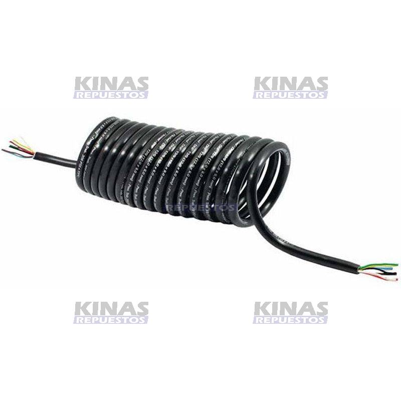 CABLE ELETRICO MANGUERA ASPIRAL CARRETA 7 CABLES 5.5 METROS | 767/010822/755PT