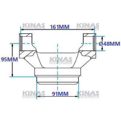 BRIDA/OREJA CARDAN SOLDABLE 48MM SCANIA 113/124 P/SOLDAR | S-428/1364395/448391/GR1432/201114