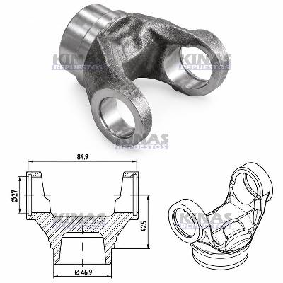 OREJA CARDAN KOMBI/AGRALE 27X82MM | GR1030/ZM33500101