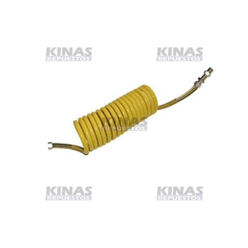 MANG ASPIRAL FRENO 12X9X 6,5M C/NIP M16 AMARILLO | 1402-M16-AM