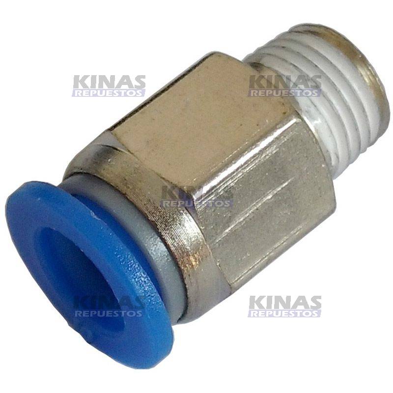 CONEXION MACHO 06MMX13MM (1/4NPT) PLASTICO | CI-0851-04MP/PC 06-02