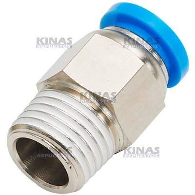 CONEXION UNION MACHO 06MMX1/8NPT (10MM) PLASTICO | CI-0851-04MP/PC 06-01