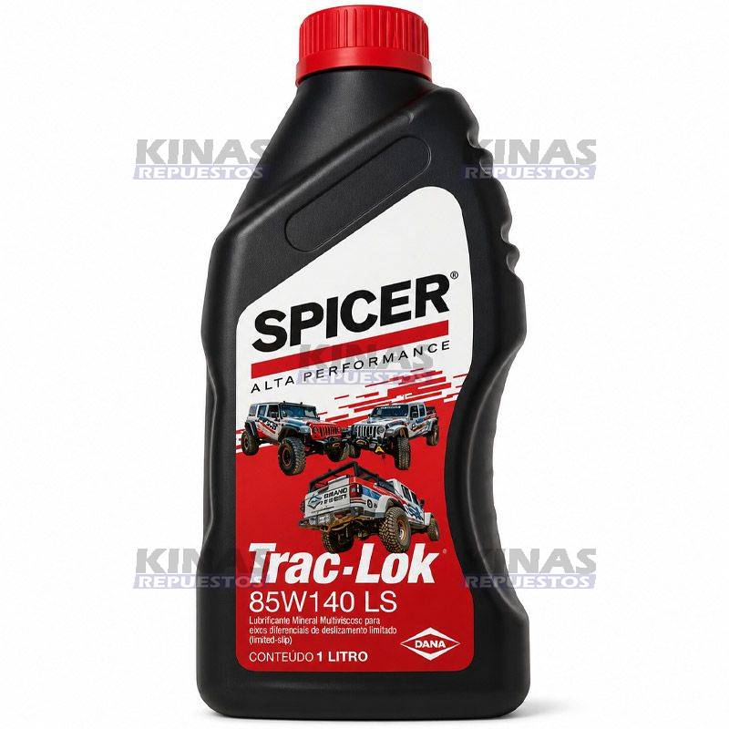 ACEITE LUBRICANTE DIREFENCIAL TRAC-LOK 85W140 LS (CON MODIFICADOR ATRITO) | 85W140LS/1.LT