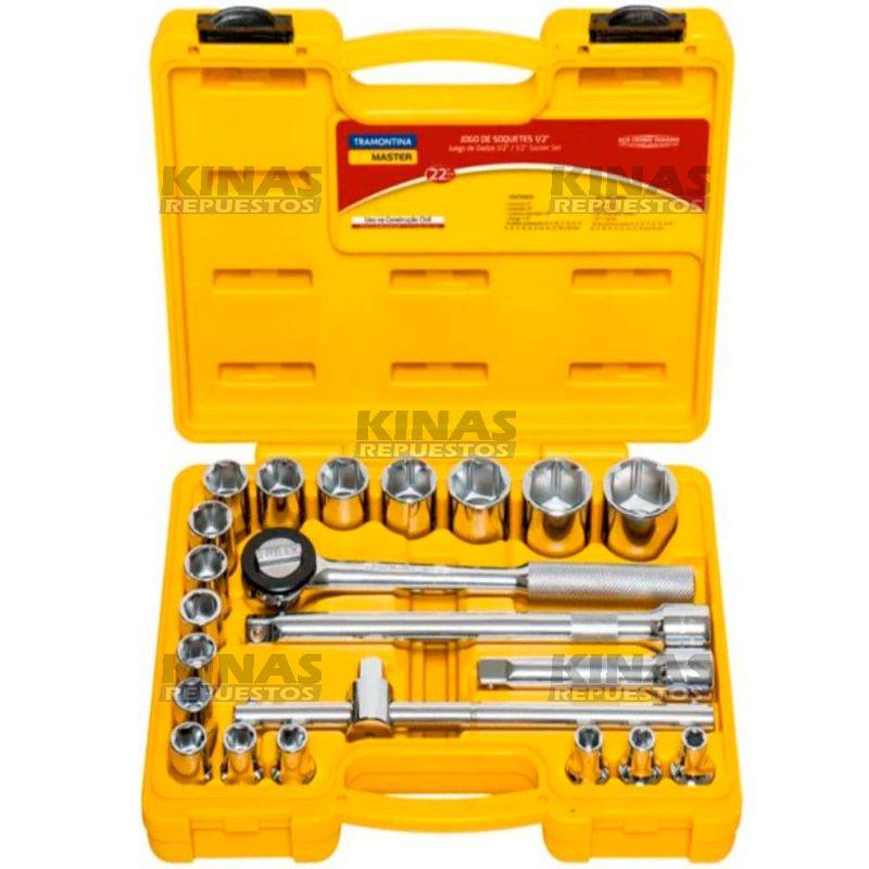JUEGO LLAVE TUBO MASTER 1/2 22PZ (SEXTAVADO/HEXAGONAL) | 9164191/43610-22P